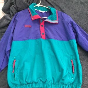vintage columbia windbreaker